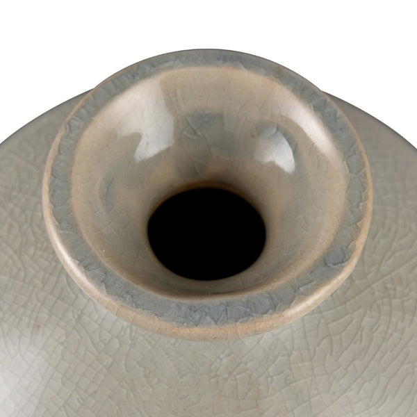 Atlas Andra Vase Set of 3 - Handcrafted Bud Vases with Unique Crackle Finish in Blue and Beige Tones AC11036-01S