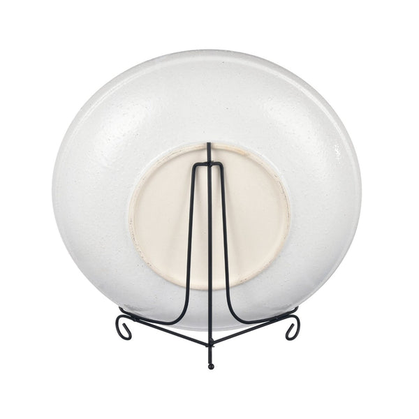 Atlas Annie Charger - Stunning Sunflower Earthenware Plate with Matte Finish & Stand for Home Décor Centerpiece AC11039-01