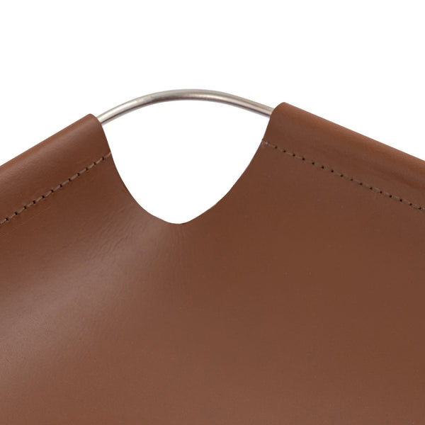 Atlas Anyon Tray - Stylish Natural Leather with Nickel Frame for Elegant Organization & Display Solutions AC11042-01