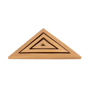 Atlas Ara Object - Set of 3 Gold Triangle Sculptures for Modern Home Décor & Stylish Display Options AC11044-01S