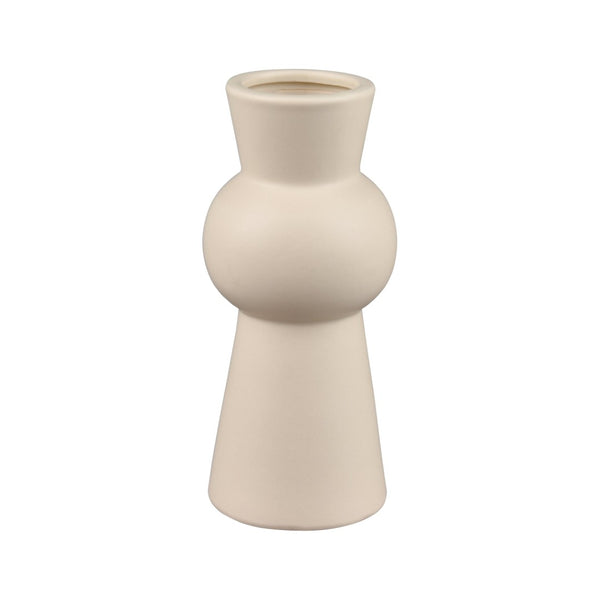Atlas Arcas Vase - Sculptural Earthenware Decorative Accessory for Modern and Farmhouse Interiors Medium AC11046-01