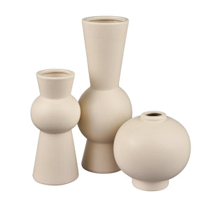 Atlas Arcas Vase - Sculptural Earthenware Decorative Accessory for Modern and Farmhouse Interiors Medium AC11046-01