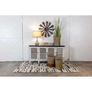 Atlas Archipelago Nested Baskets Set of 3 - Handcrafted Seagrass with Metallic Accents for Stylish Storage AC11048-01S