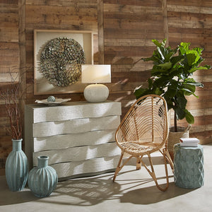 Atlas Archipelago Nested Baskets Set of 3 - Handcrafted Seagrass with Metallic Accents for Stylish Storage AC11048-01S