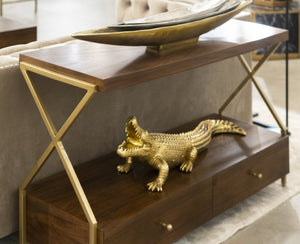 Atlas Ardmore Bowl Set of 3 - Sculptural Metal Trays in Brass, Bronze & Nickel for Elegant Home Styling AC11049-01S