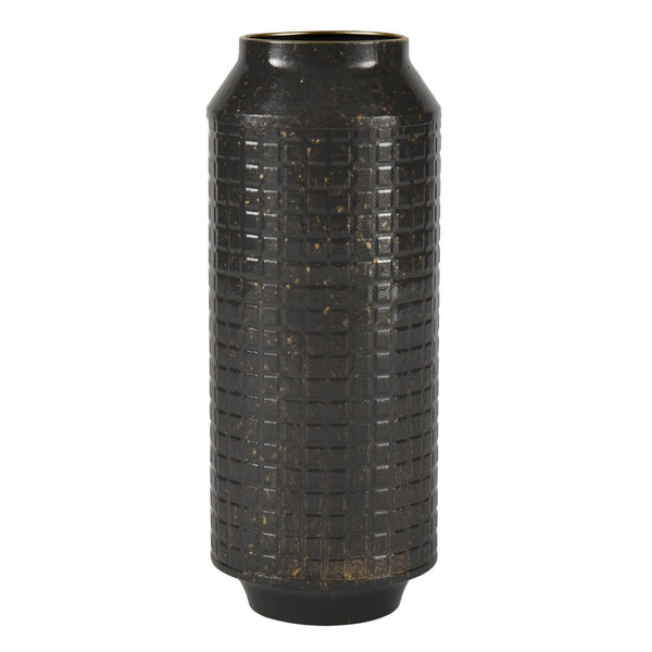 Atlas Armil Vase - Sculptural Modern Décor with Matte Black Finish and Gold Flecks for Stylish Interiors Large AC11052-02