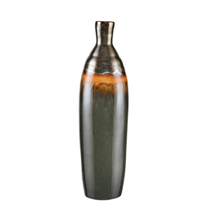 Atlas Arne Vase - Sculptural Earthenware with Unique Ombre Glaze for Elegant Home Décor Accents AC11054-01