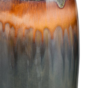 Atlas Arne Vase - Sculptural Earthenware with Unique Ombre Glaze for Elegant Home Décor Accents AC11054-01