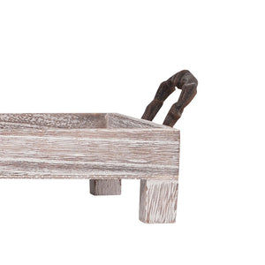 Atlas Ashwood Tray - Handcrafted Long Natural Accent for Rustic Charm, Perfect for Decor & Display AC11060-01