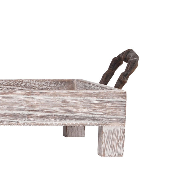 Atlas Ashwood Tray - Handcrafted Long Natural Accent for Rustic Charm, Perfect for Decor & Display AC11060-01