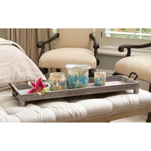 Atlas Ashwood Tray - Handcrafted Long Natural Accent for Rustic Charm, Perfect for Decor & Display AC11060-01