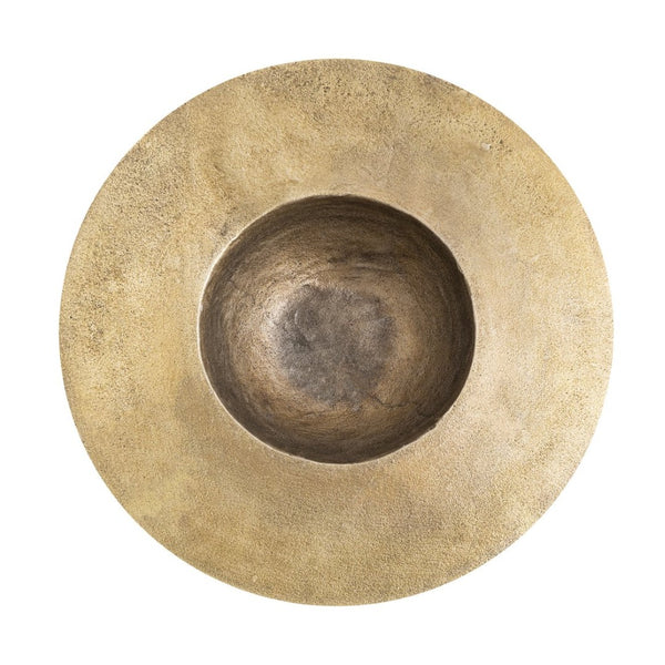 Atlas Barish Plate - Striking Metal Accent for Modern Decor, Versatile Serving Platter & Wall Art Display Bronze AC11072-01