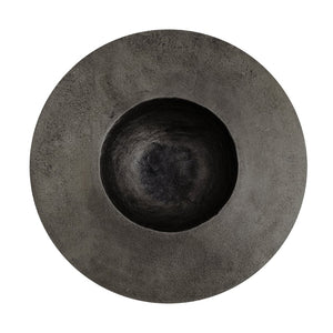 Atlas Barish Plate - Striking Metal Accent for Modern Decor, Versatile Serving Platter & Wall Art Display Black AC11072-02