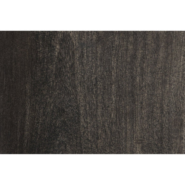 Atlas Barone Vase - Elevate Your Décor with Sculptural Ebonized Wood and Brass-Finish Metal Elegance Medium AC11075-01