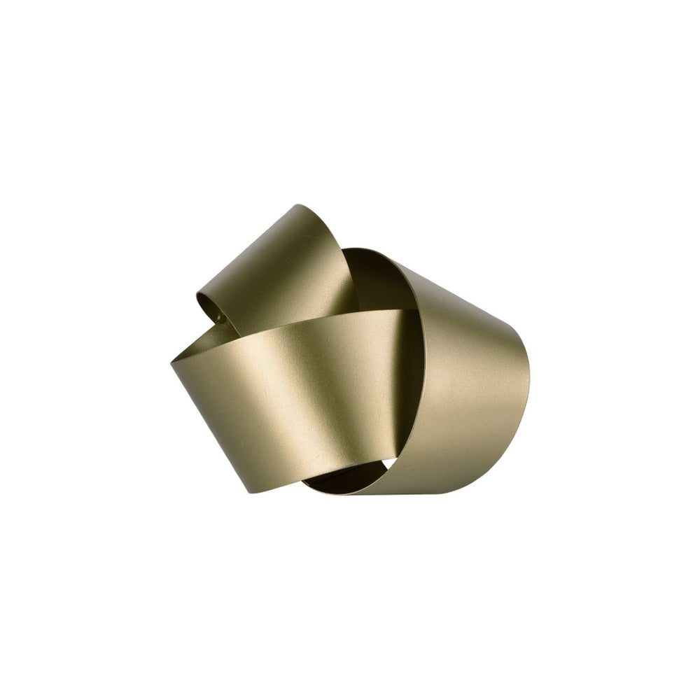 Atlas Bayer Object - Hand-Forged Matte Gold Sculptural Accent for Contemporary Home Décor and Display Small Gold AC11078-01