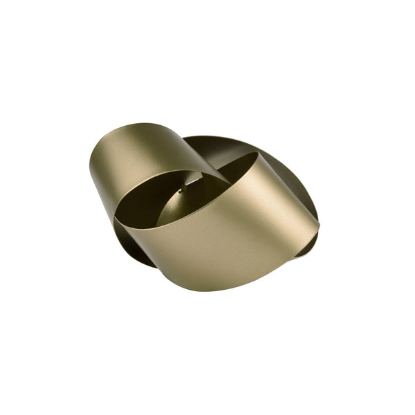 Atlas Bayer Object - Hand-Forged Matte Gold Sculptural Accent for Contemporary Home Décor and Display Small Gold AC11078-01