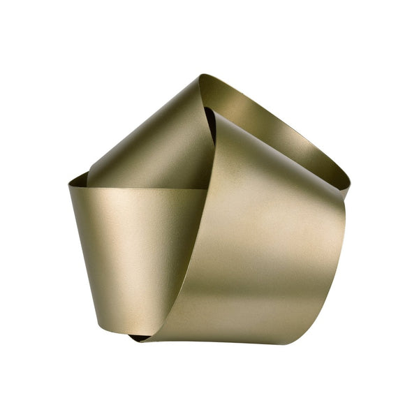 Atlas Bayer Object - Hand-Forged Matte Gold Sculptural Accent for Contemporary Home Décor and Display Large Gold AC11078-02