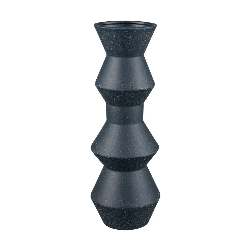 Atlas Belen Vase - Striking Modern Design with Sculptural Depth for Contemporary and Classic Interiors Extra Large Navy AC11083-01
