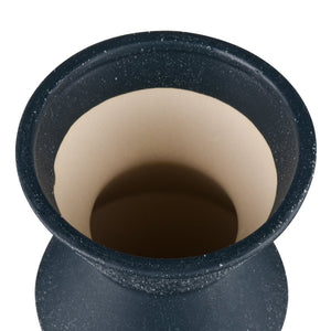 Atlas Belen Vase - Striking Modern Design with Sculptural Depth for Contemporary and Classic Interiors Extra Large Navy AC11083-01