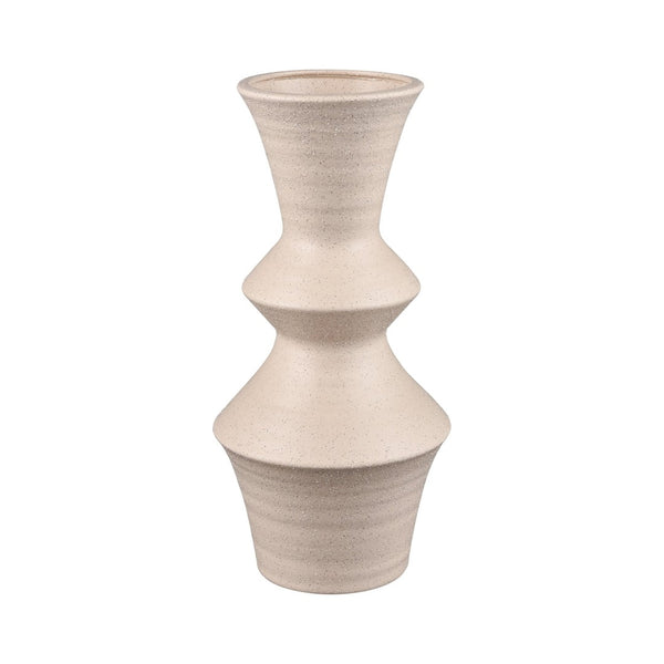 Atlas Belen Vase - Striking Modern Design with Sculptural Depth for Contemporary and Classic Interiors Large Cream AC11084-01