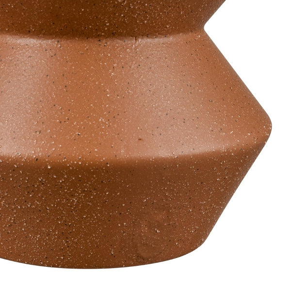 Atlas Belen Vase - Striking Modern Design with Sculptural Depth for Contemporary and Classic Interiors Medium Rust AC11085-01