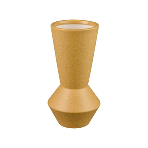 Atlas Belen Vase - Striking Modern Design with Sculptural Depth for Contemporary and Classic Interiors Small Yellow AC11086-01