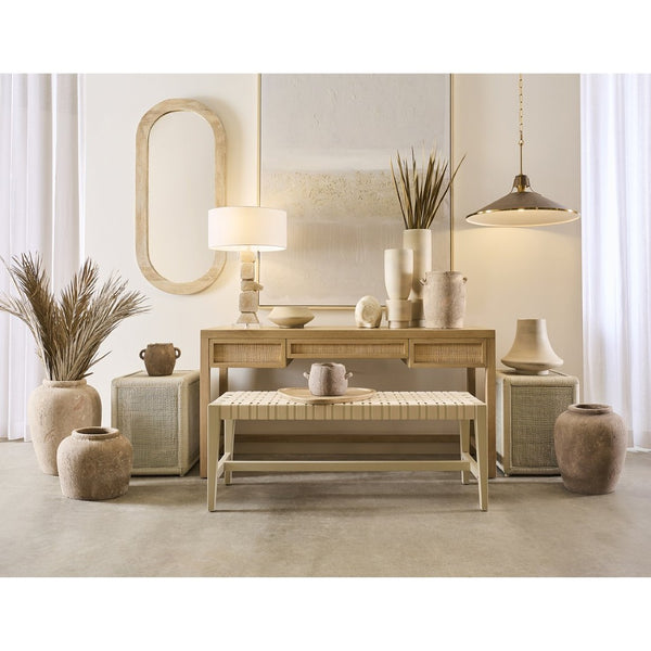 Atlas Belle Vessel: Elegant Italian Midcentury Decor in Solid Mango Wood – Sculptural Accent for Any Space AC11089-01