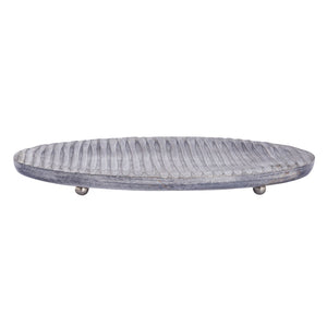 Atlas Bennett Tray - Elegant Gray Wash Mango Wood Accent for Stylish Home Decor & Everyday Essentials AC11092-01