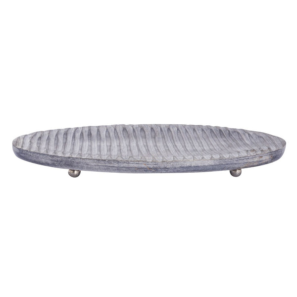 Atlas Bennett Tray - Elegant Gray Wash Mango Wood Accent for Stylish Home Decor & Everyday Essentials AC11092-01