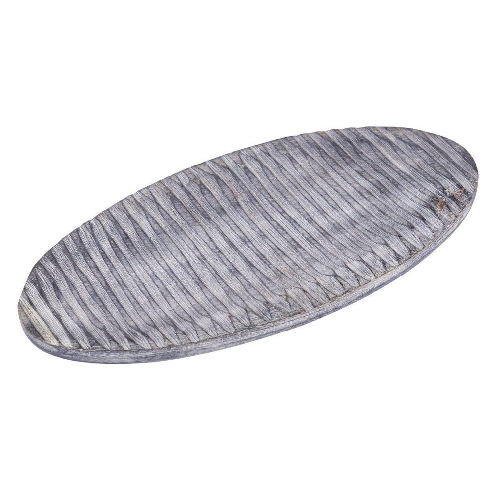 Atlas Bennett Tray - Elegant Gray Wash Mango Wood Accent for Stylish Home Decor & Everyday Essentials AC11092-01