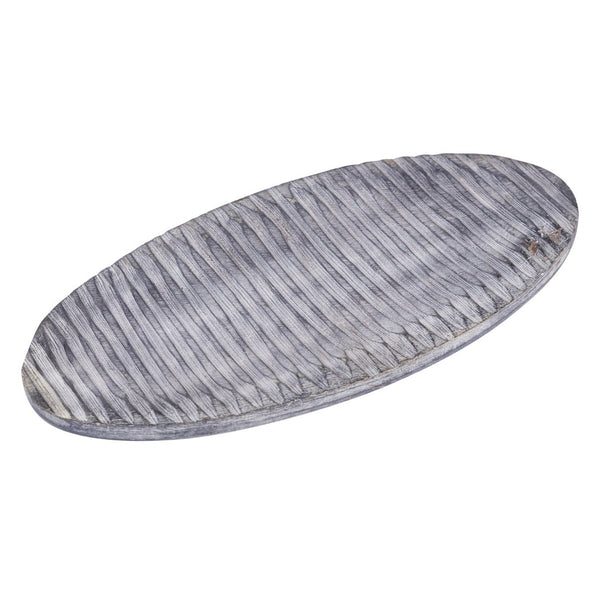 Atlas Bennett Tray - Elegant Gray Wash Mango Wood Accent for Stylish Home Decor & Everyday Essentials AC11092-01