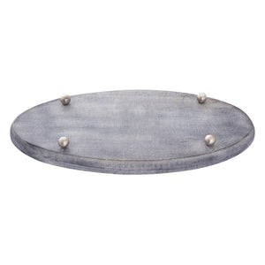 Atlas Bennett Tray - Elegant Gray Wash Mango Wood Accent for Stylish Home Decor & Everyday Essentials AC11092-01