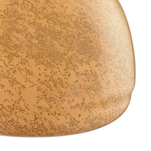 Atlas Berk Bud Vase - Contemporary Textured Glass Accent in Warm Apricot-Orange for Any Tabletop Decor Short AC11094-01