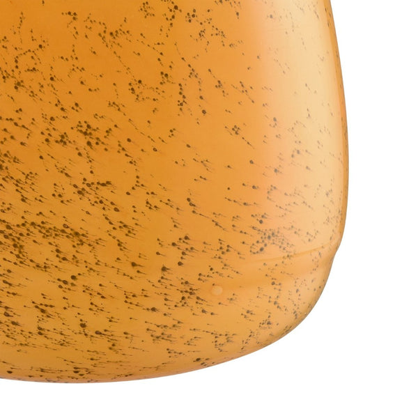 Atlas Berk Bud Vase - Contemporary Textured Glass Accent in Warm Apricot-Orange for Any Tabletop Decor Medium AC11094-02