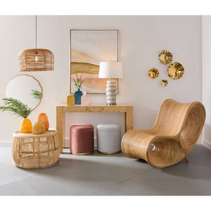 Atlas Berk Bud Vase - Contemporary Textured Glass Accent in Warm Apricot-Orange for Any Tabletop Decor Medium AC11094-02