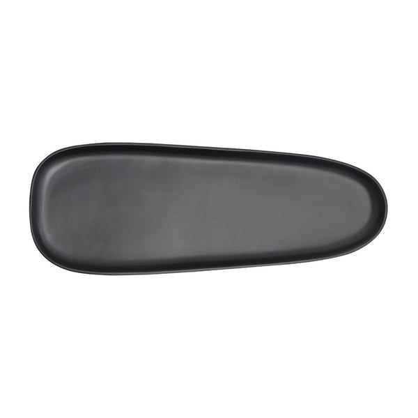 Atlas Blain Tray Set of 2 – Stylish Matte Black Metal Trays for Modern Home Décor and Organizing Needs AC11104-01S