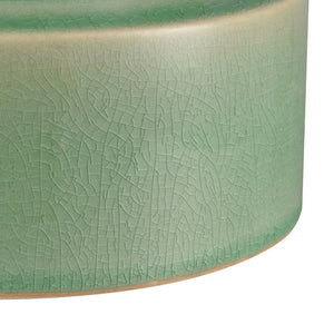 Atlas Bobby Earthenware Vase - Sculptural Green Charm for Unique Home Décor and Artful Display Medium AC11106-01