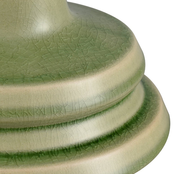 Atlas Bobby Earthenware Vase - Sculptural Green Charm for Unique Home Décor and Artful Display Small AC11107-01