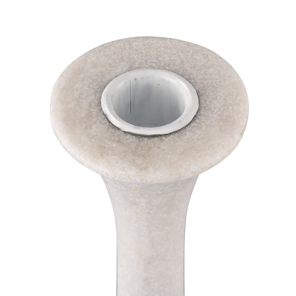 Atlas Bonnie Candleholder Set of 2 - Alabaster Taper Holders for Elegant Tabletop Decor & Styling AC11111-01S