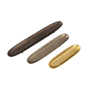 Atlas Bosco Tray Set – 3 Elegant Metal Trays in Bronze, Nickel, Brass for Stylish Home Decor and Organization AC11115-01S