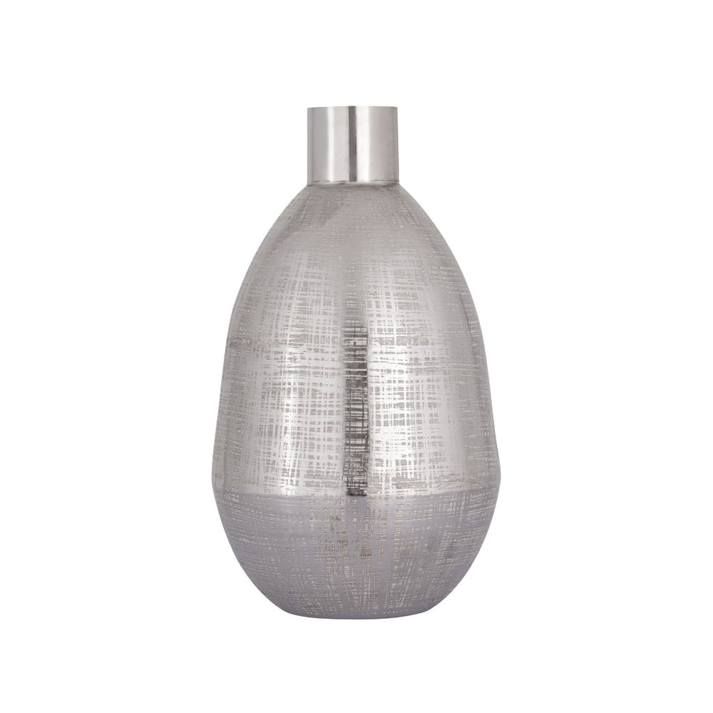 Atlas Bourne Vase - Polished Silver Accent for Modern Décor, Perfect for Stylish Arrangements & Interiors Small AC11116-01