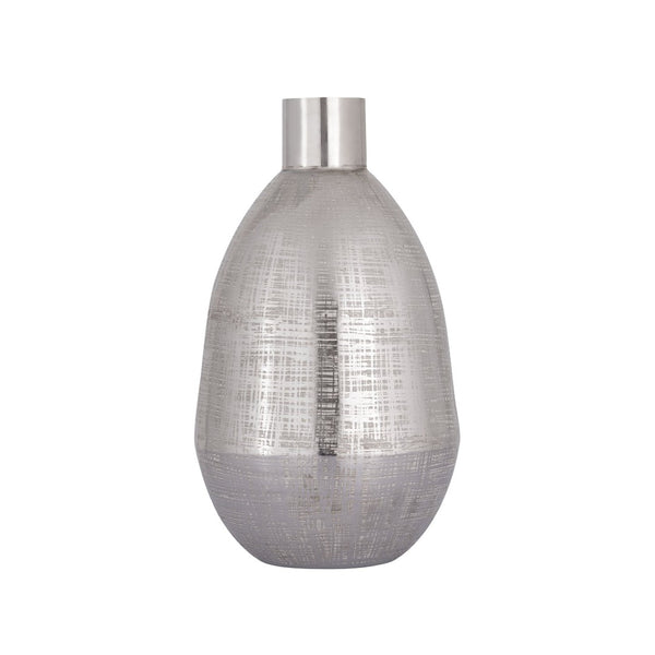 Atlas Bourne Vase - Polished Silver Accent for Modern Décor, Perfect for Stylish Arrangements & Interiors Small AC11116-01