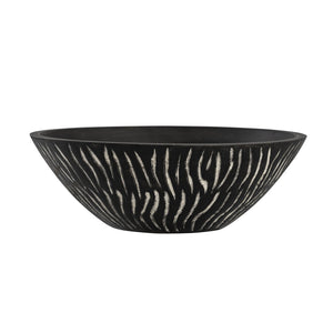 Atlas Bradford Bowl - Handcrafted Mango Wood Centerpiece with Rustic Charm for Modern and Eclectic Decor AC11119-01