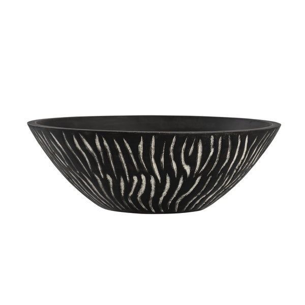Atlas Bradford Bowl - Handcrafted Mango Wood Centerpiece with Rustic Charm for Modern and Eclectic Decor AC11119-01