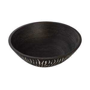 Atlas Bradford Bowl - Handcrafted Mango Wood Centerpiece with Rustic Charm for Modern and Eclectic Decor AC11119-01