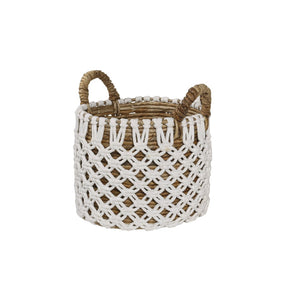 Atlas Bradley Banana Leaf Basket Set of 3 - Handwoven Storage Baskets for Stylish Home Organization AC11120-01S