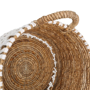 Atlas Bradley Banana Leaf Basket Set of 3 - Handwoven Storage Baskets for Stylish Home Organization AC11120-01S