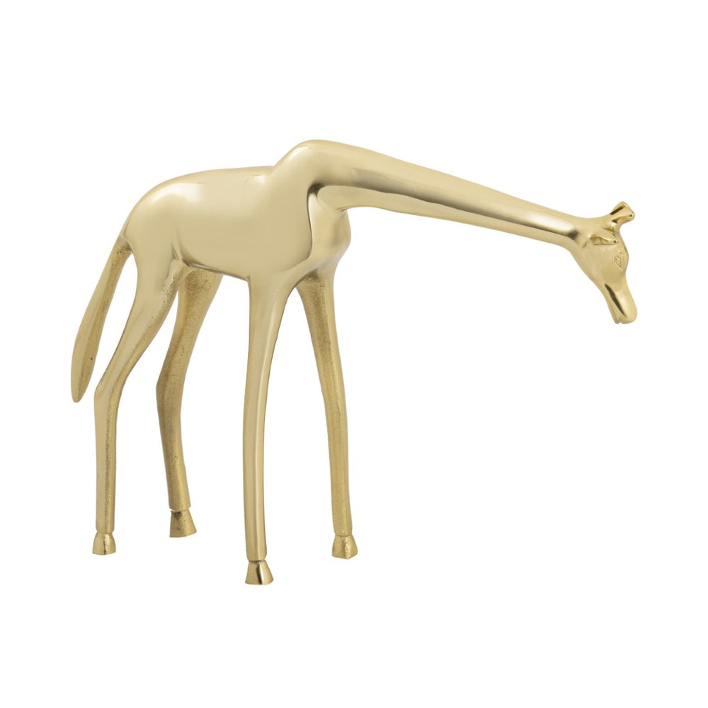 Atlas Brass Giraffe Sculpture - Elegant Decorative Accent for Modern Home Décor, Stylish & Unique Design Small AC11124-01