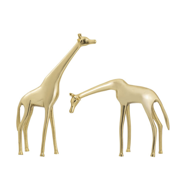 Atlas Brass Giraffe Sculpture - Elegant Decorative Accent for Modern Home Décor, Stylish & Unique Design Small AC11124-01