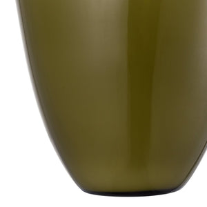 Atlas Braund Vase - Olive Hand-Blown Glass Decor, Two-Tone Design for Modern & Rustic Home Accents AC11126-01